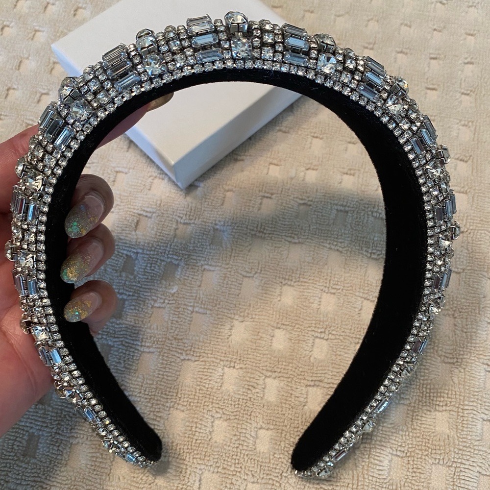 New Clear Rhinestone Embellished Headband